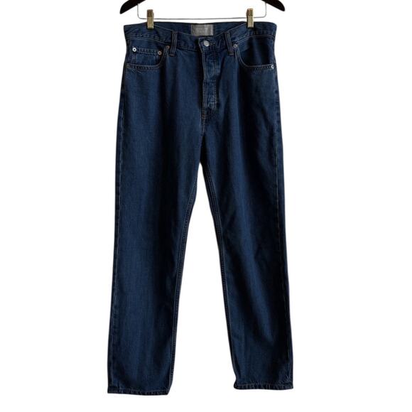 Everlane Women’s Summer Slouch Jean Indigo Mist 27 Organic Cotton Straight Leg - Picture 1 of 11